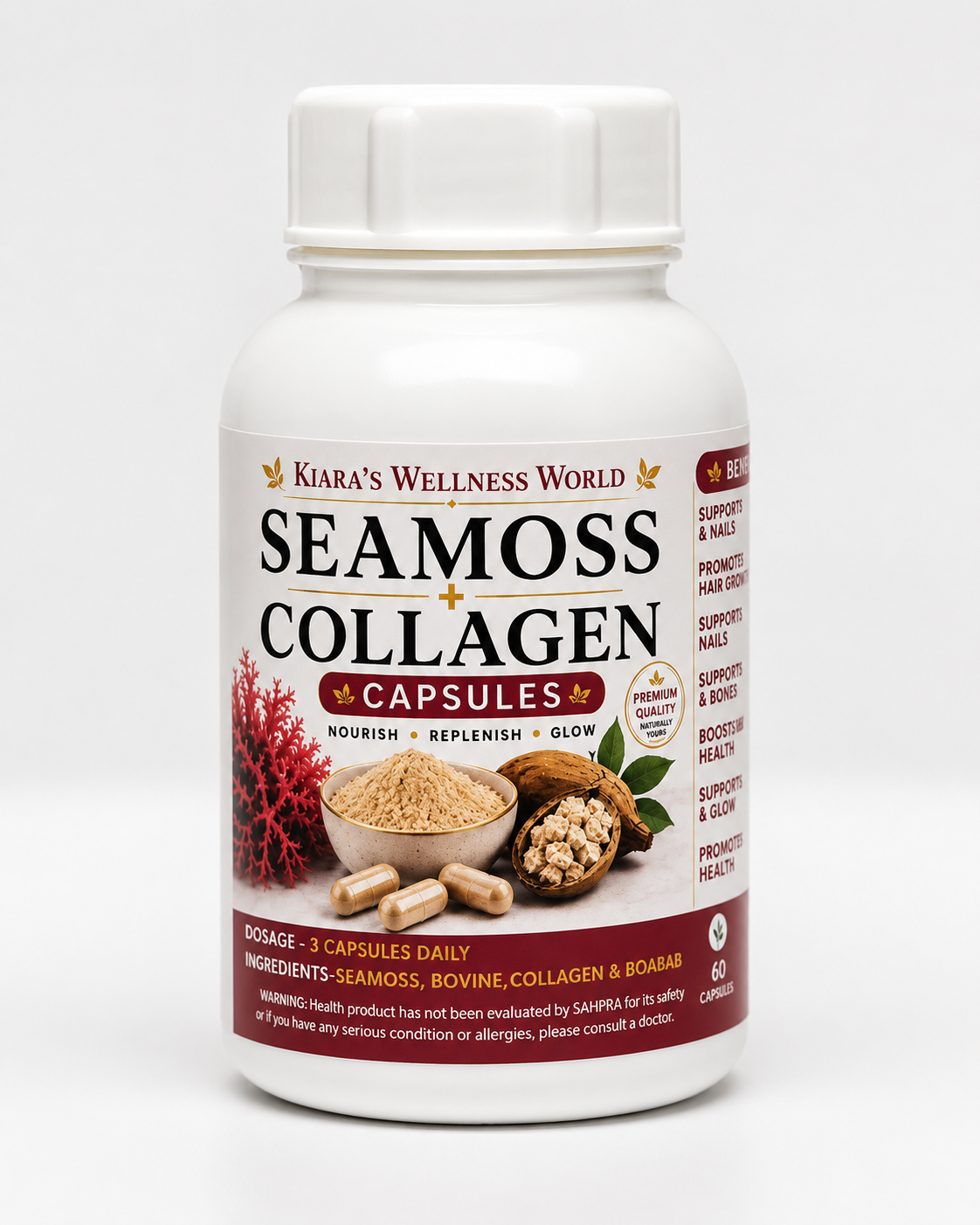 SeaMoss + Collagen 120s