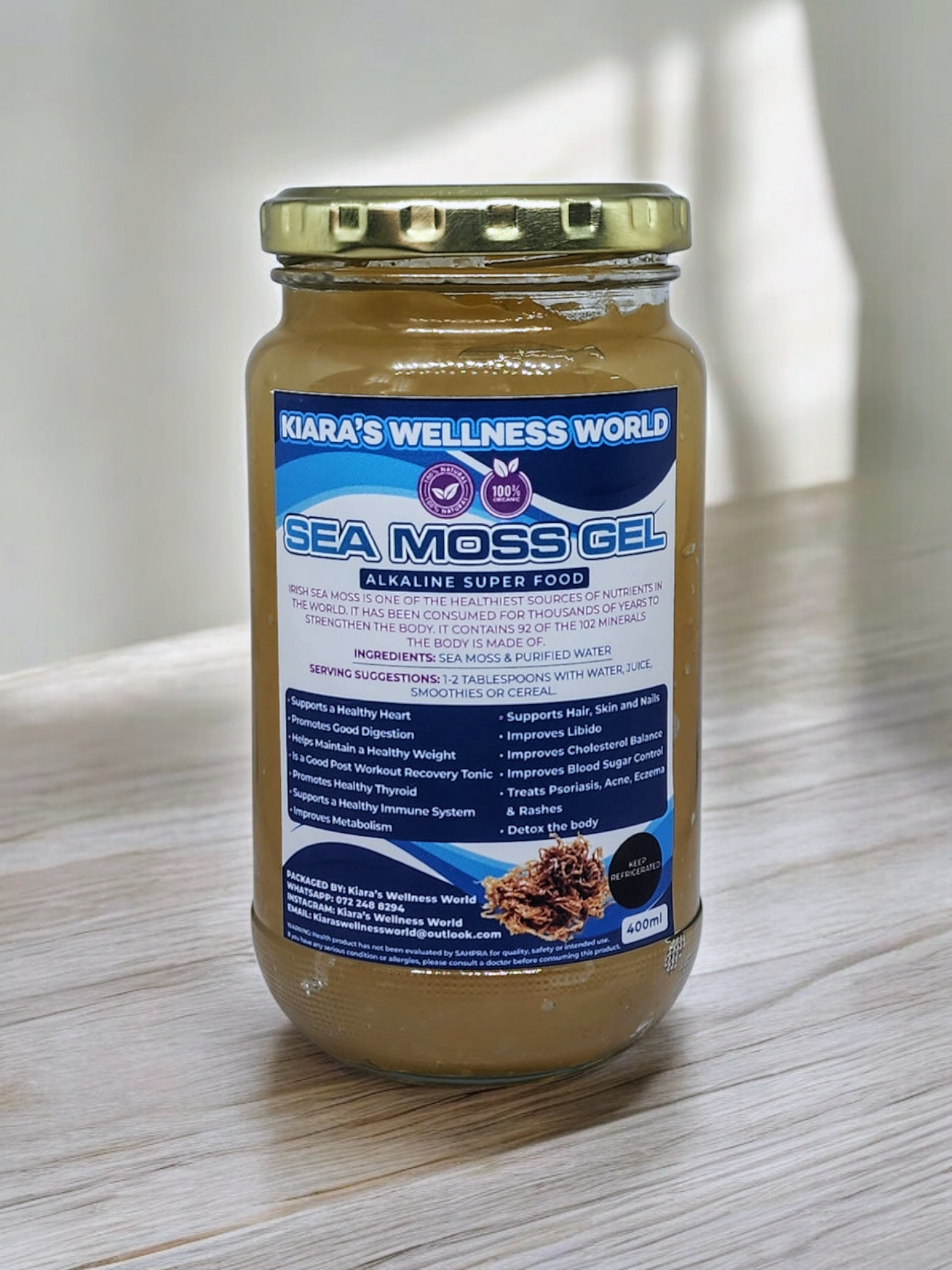 Sea Moss Gel 400ml – Kiara's Wellness World